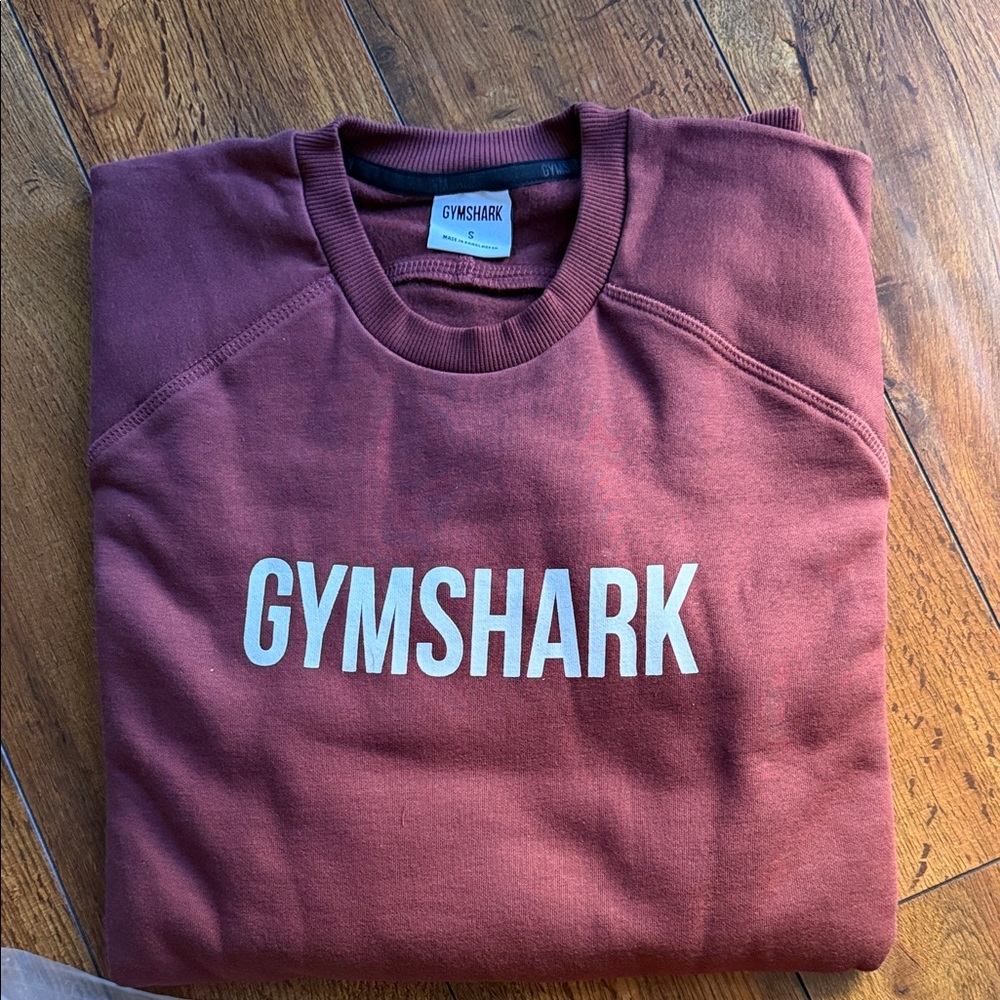 Gymshark Men's Maroon Crewneck Sweater